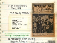 ANGRY SAMOANS Metal Mike Scrapbook 1979 – 07-29-1979 – 12-27-1979 – Harlan Hollander then P.J. Galligan on Lead Guitar